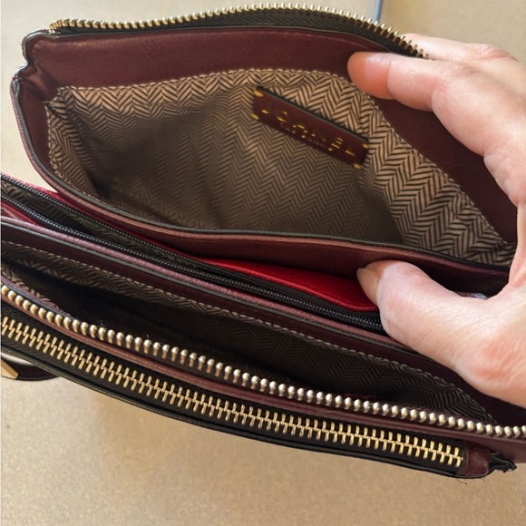 Joanel The Brand Black Red And Burgundy Multi Pouch Crossbody - Picture 6 of 9